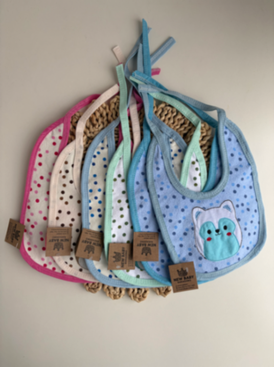 Baberos "July baby" con impermeable