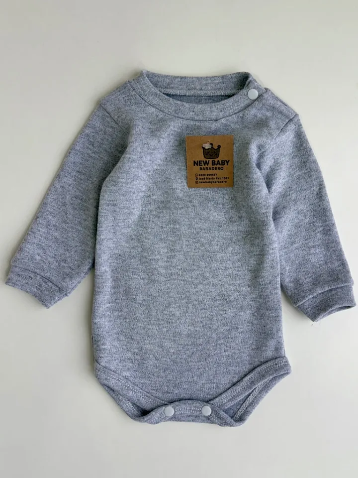 Body de algodón gris