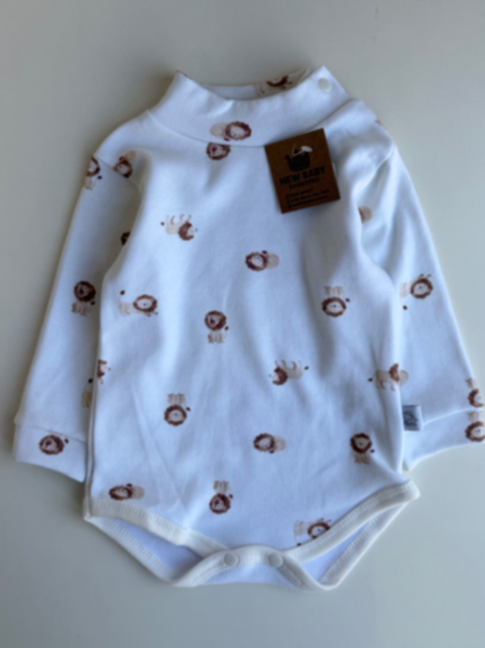 Body Leoncitos media polera de algodón