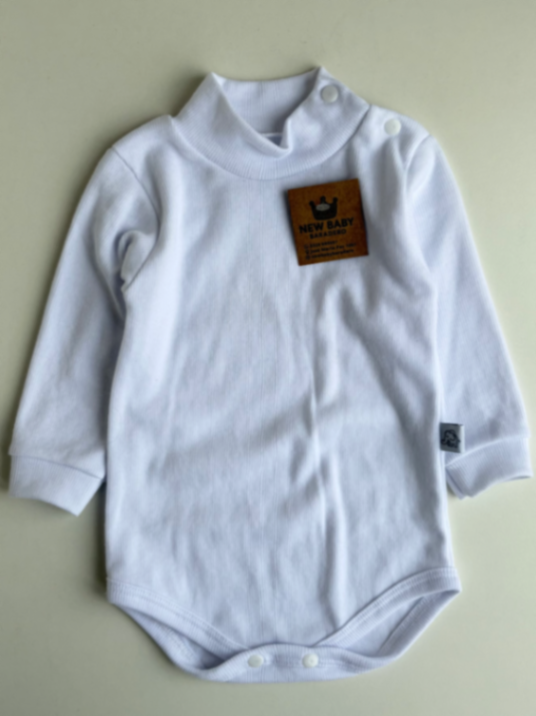 Body media polera de algodón/blanco