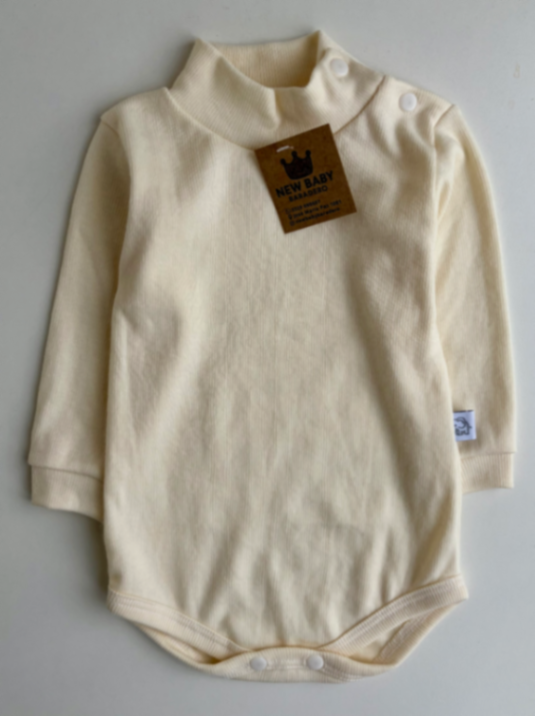 Body media polera de algodón/crudo