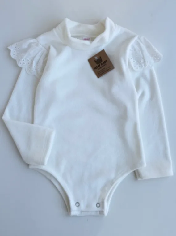 Body polera de plush blanco 
