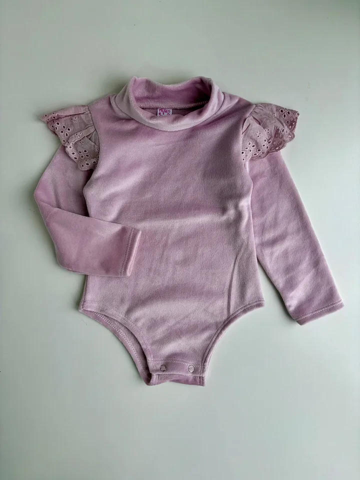 Body polera de plush rosa
