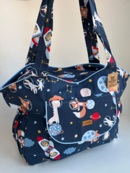 Bolso de gabardina "astronautas"