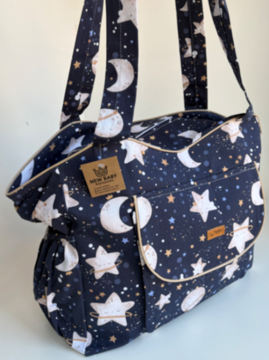 Bolso de gabardina "espacio"