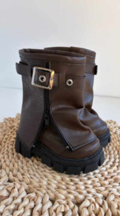Botas texana chocolate c/hebilla