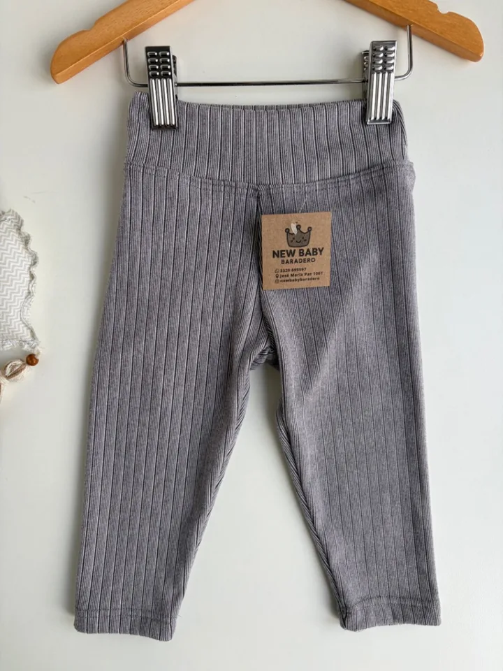 Calza rayada gris darlon