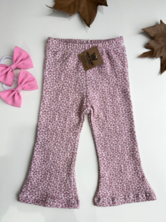 Calza rosa oxford animal print