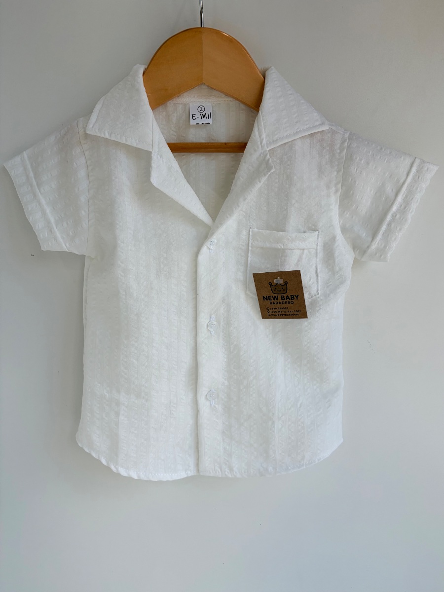 Camisa blanca manga corta