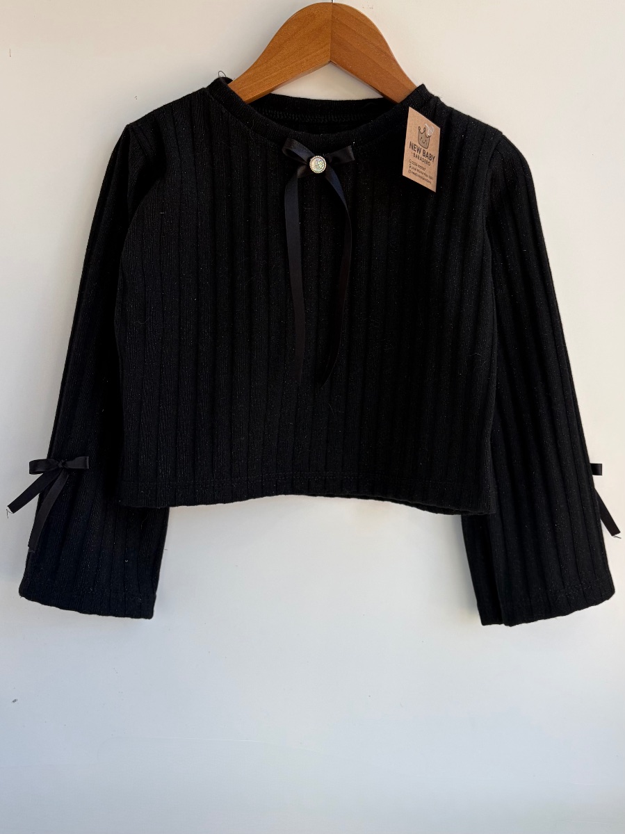 camiseta con brillo/negra