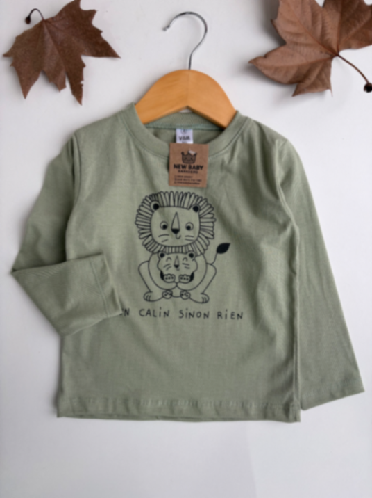 Camiseta Leoncito verde