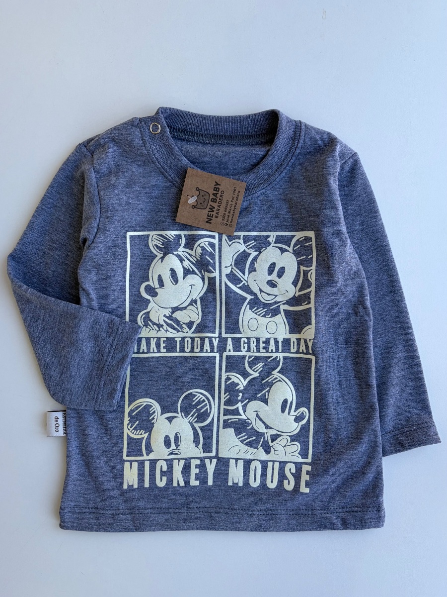 Camiseta MIckey gris