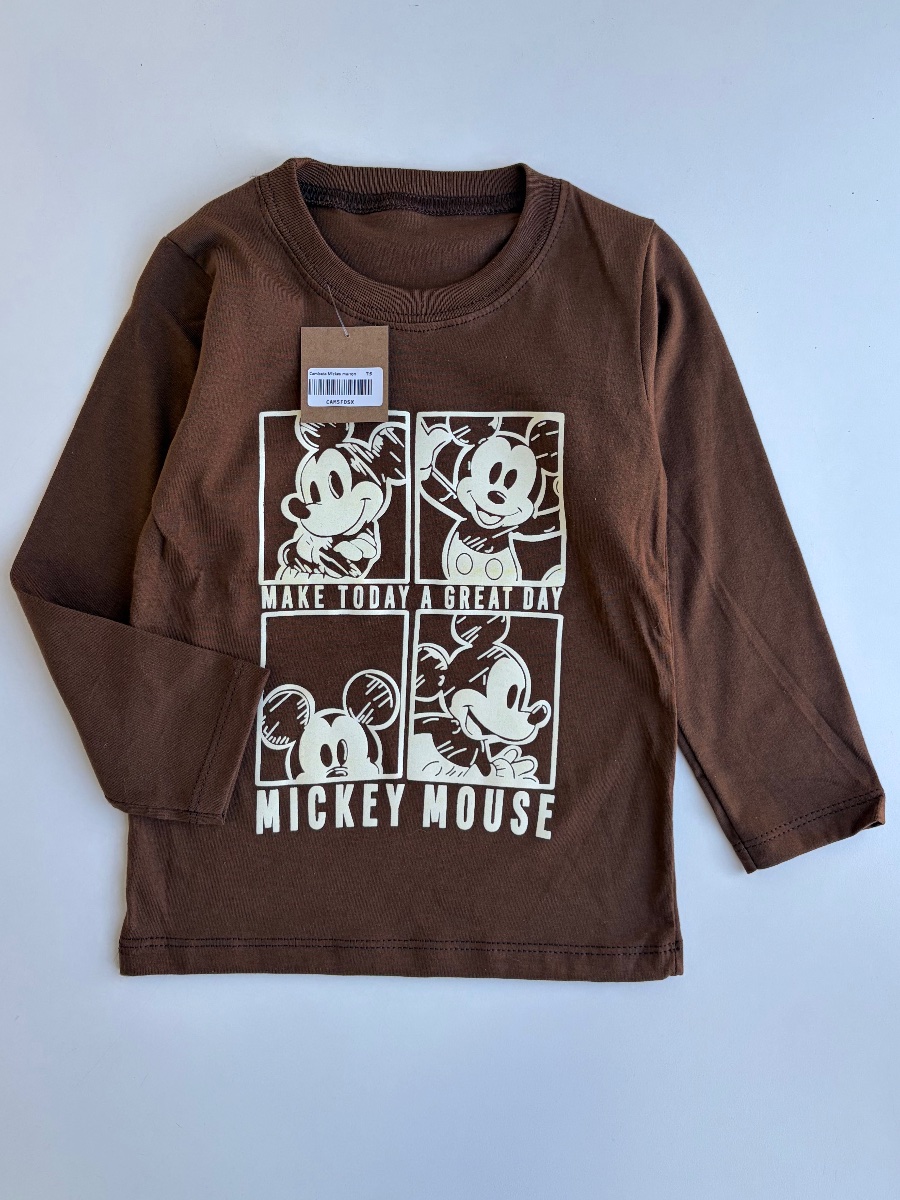 Camiseta MIckey marron