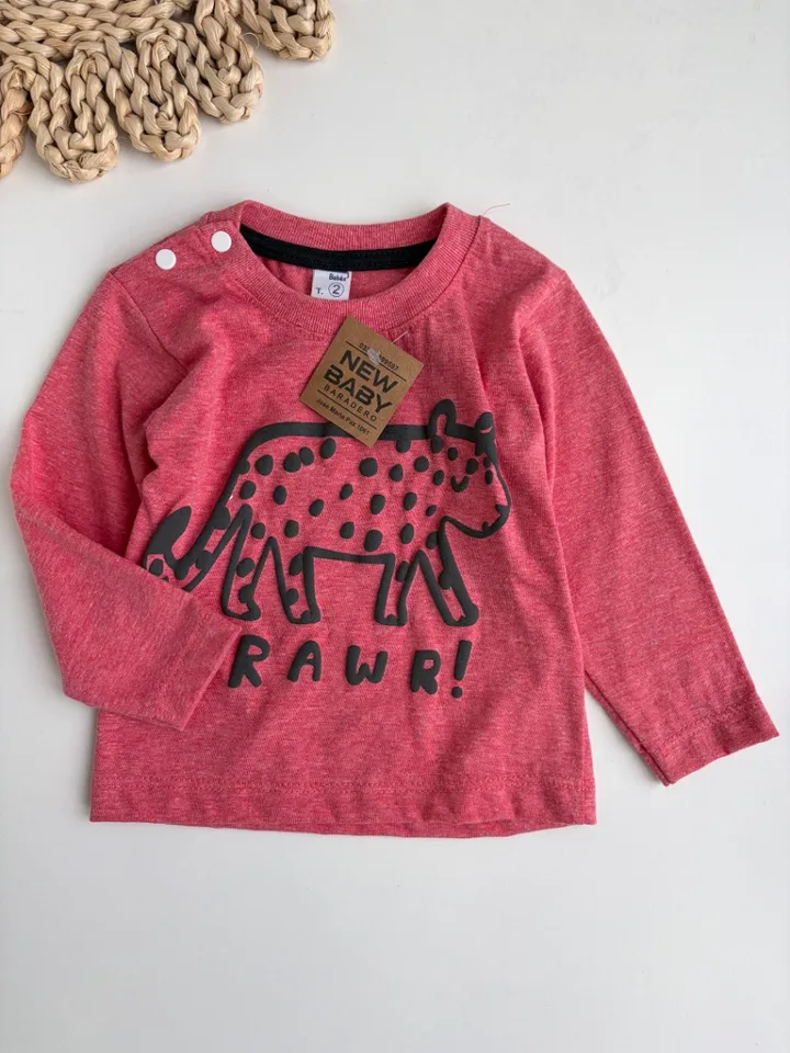Camiseta roja leopardo