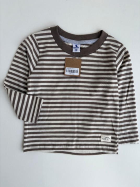 Camiseta visón rayada algodón