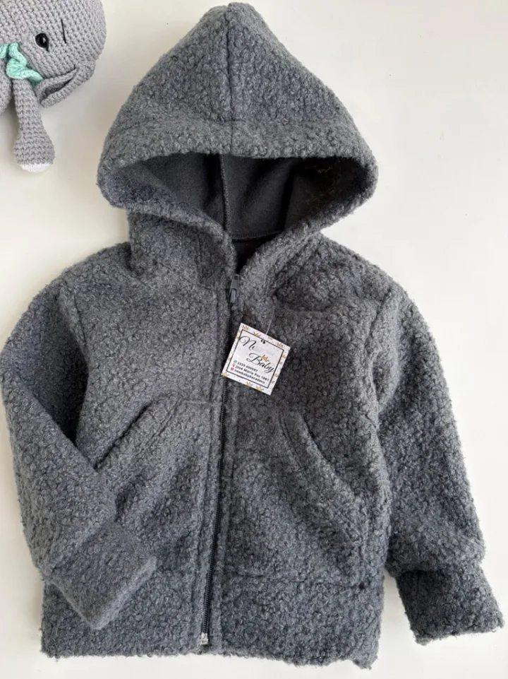 Campera bucle gris
