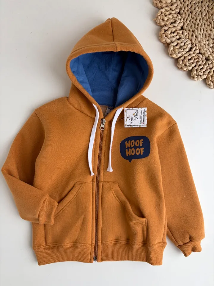 Campera camel doble estampa