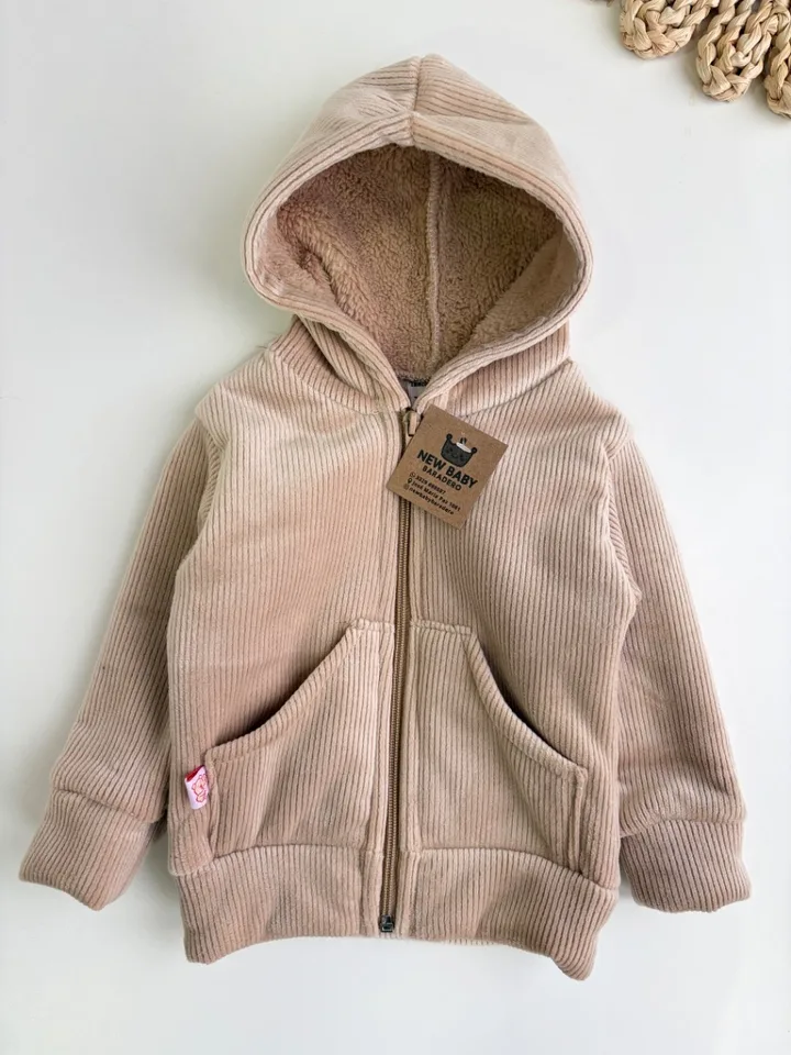 Campera corderoy beige