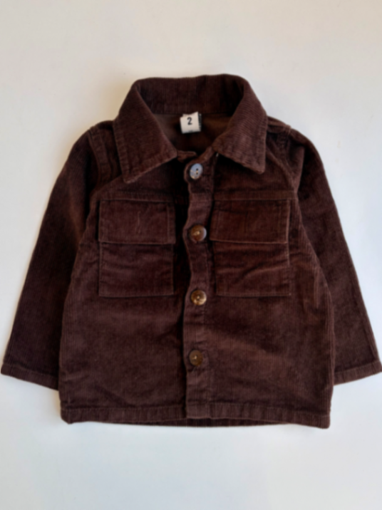 Campera de corderoy  chocolate