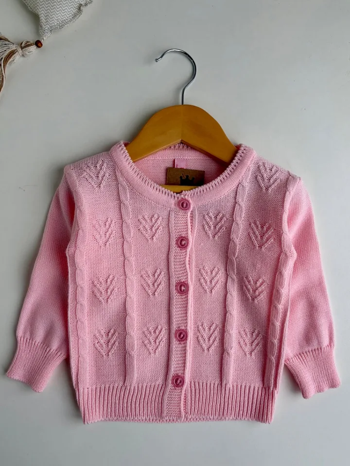 Campera de hilo rosa