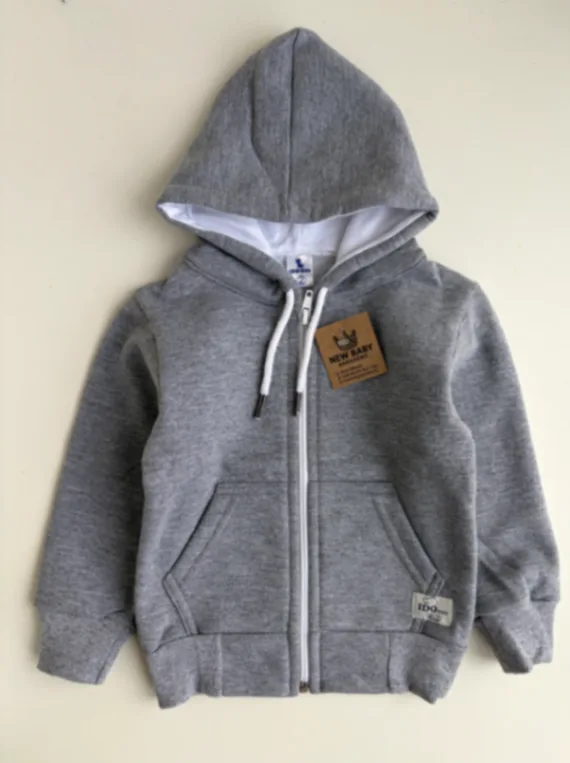 Campera gris lisa 
