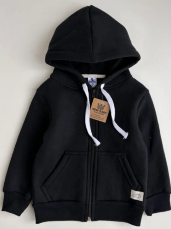 Campera negra lisa