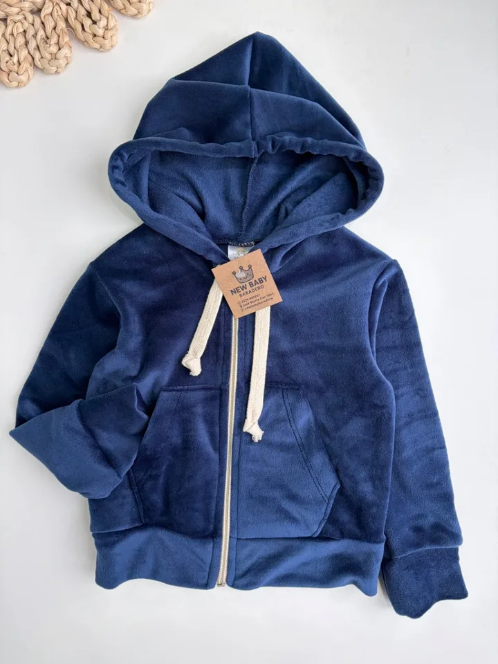 Campera plush azul