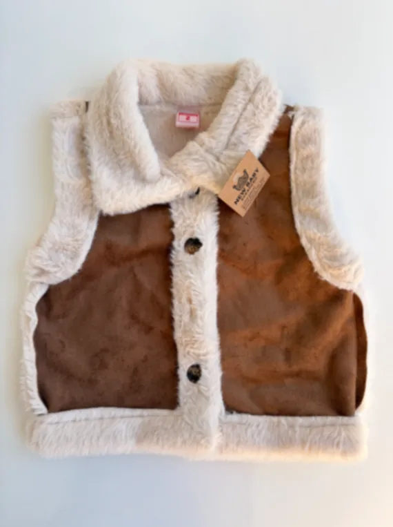Chaleco gamulán camel