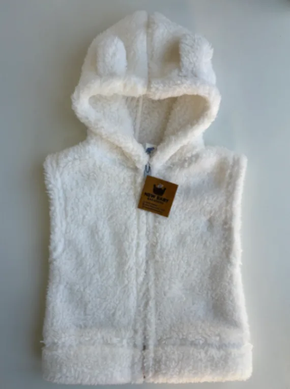Chaleco peluche blanco