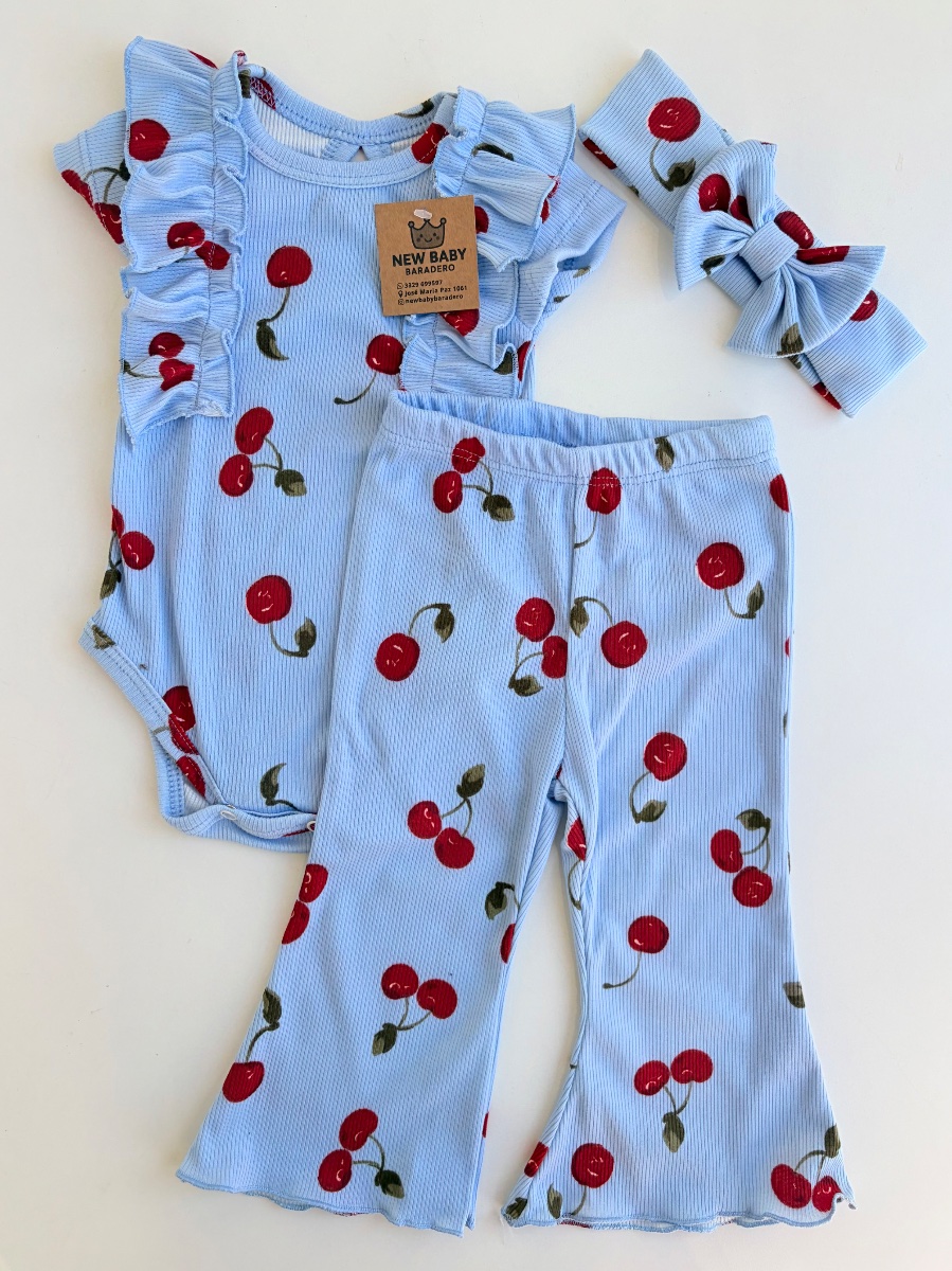 Conjunto Celeste de morley "cerezas"  