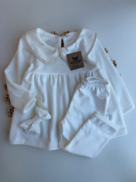 Conjunto natural bebe plush c/vincha