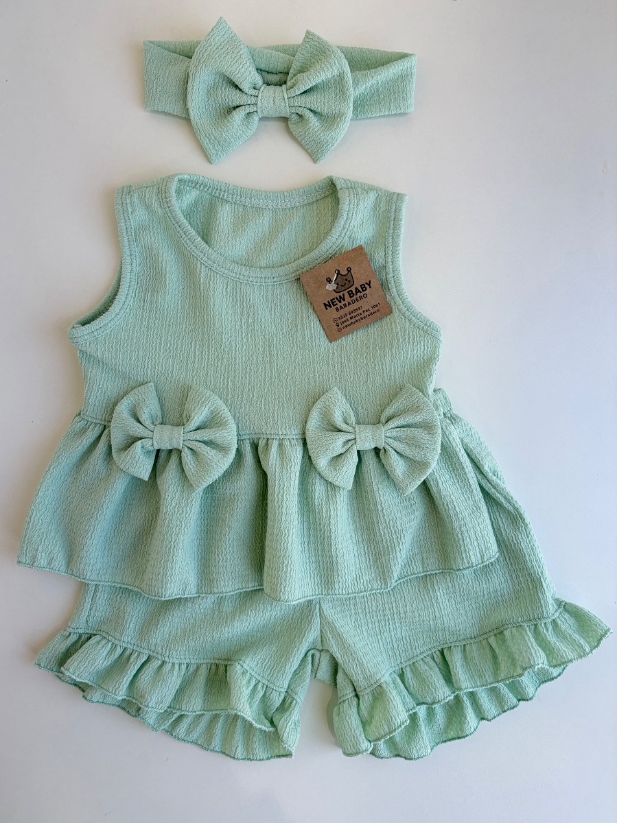 Conjunto verde hawai 