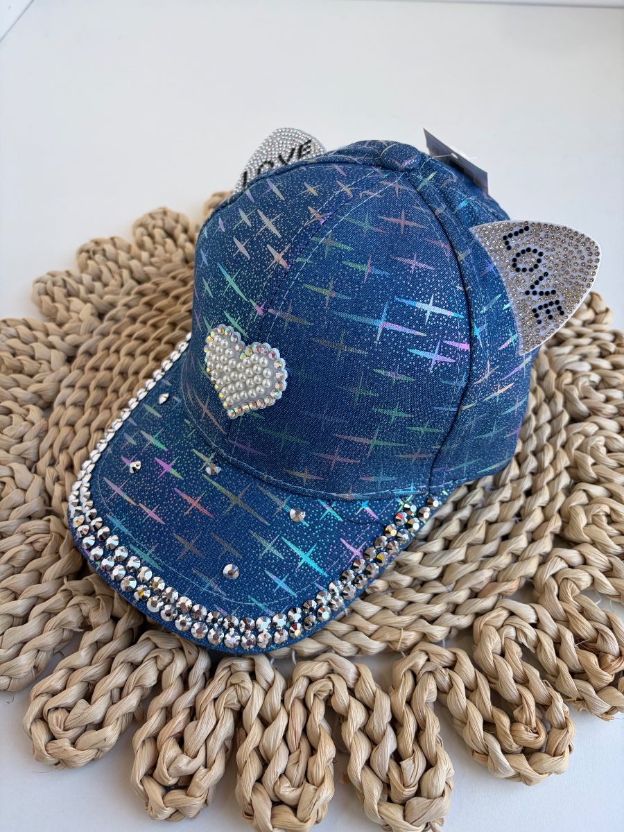 Gorra jean corazon