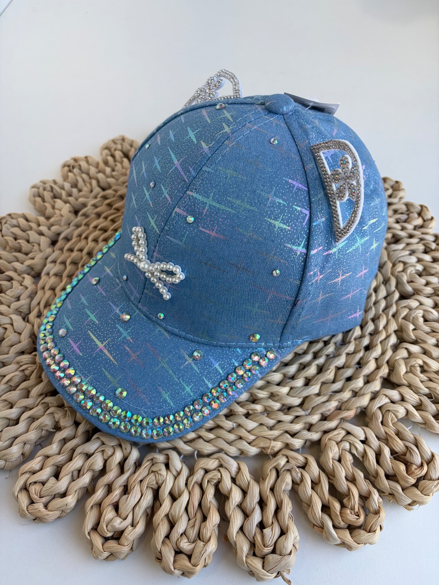 Gorra jean moño