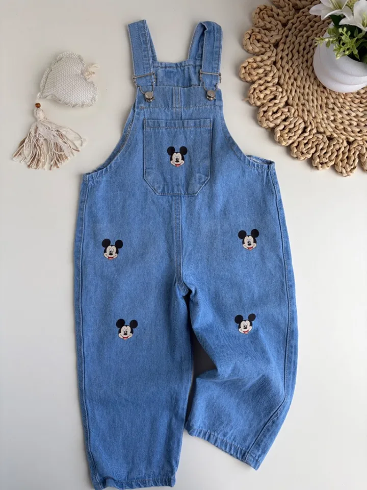 Jardinero de jean celeste Mickey