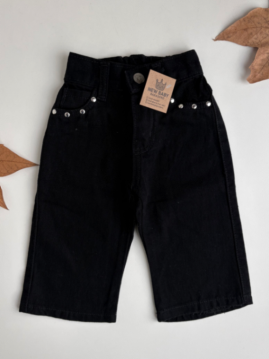 Jean negro wide leg