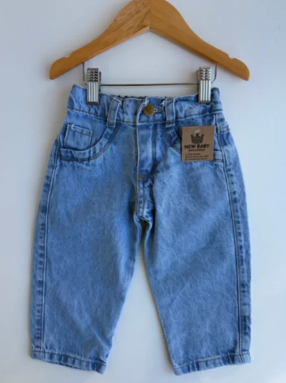 Jeans baggy celeste/bebe