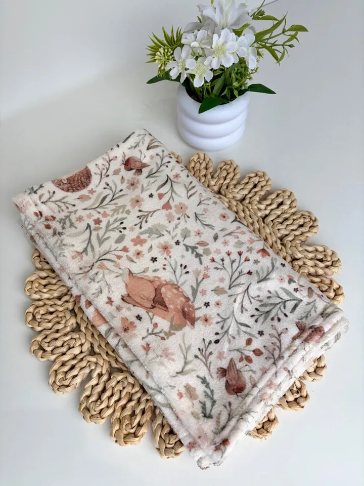 Manta de plush estampada