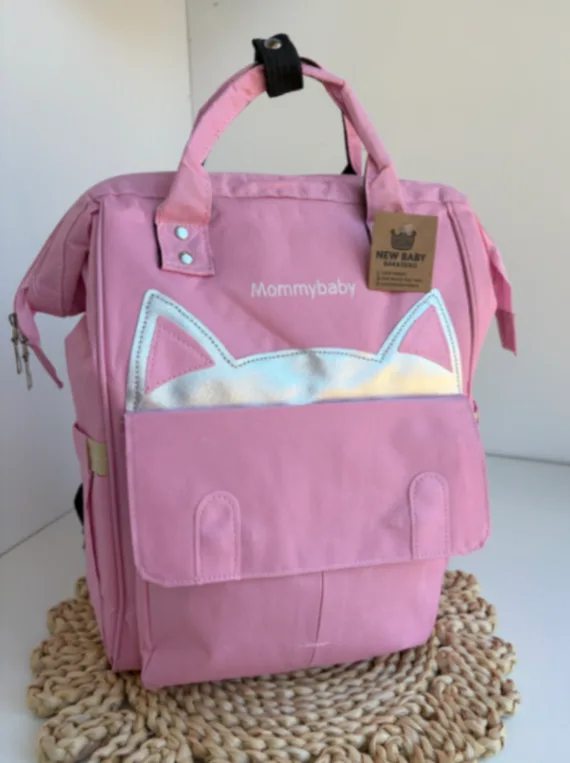 Mochila rosa gatito