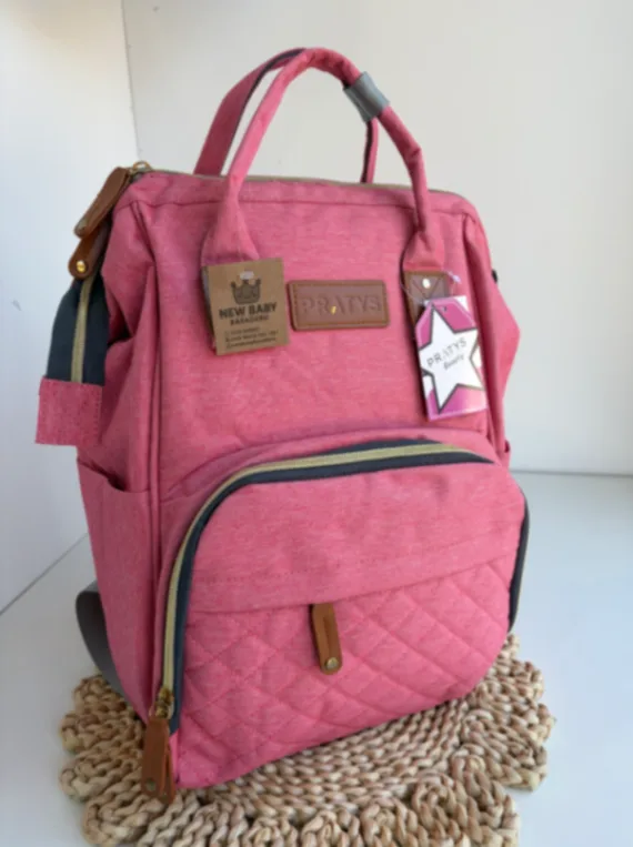 Mochila salmón lisa Pratys