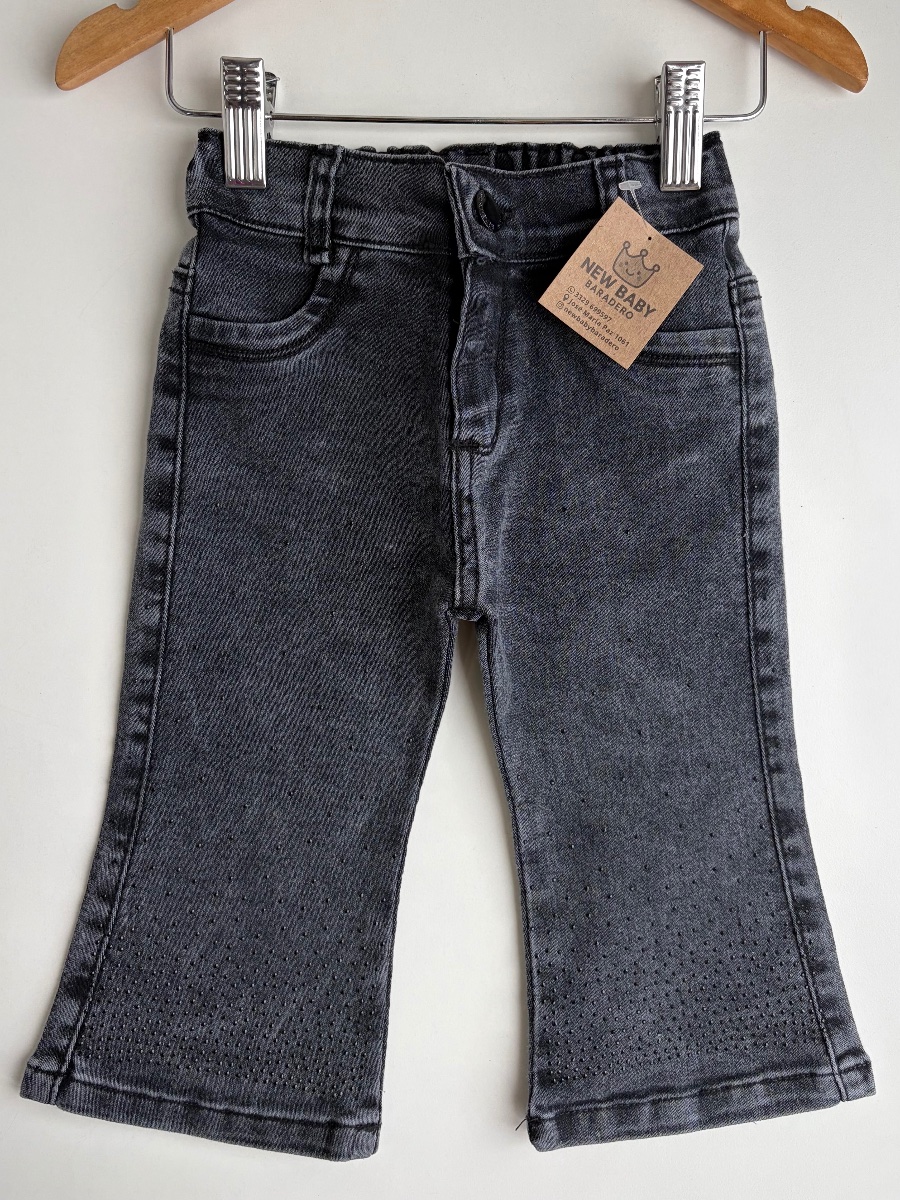 Oxford gris con brillitos negro