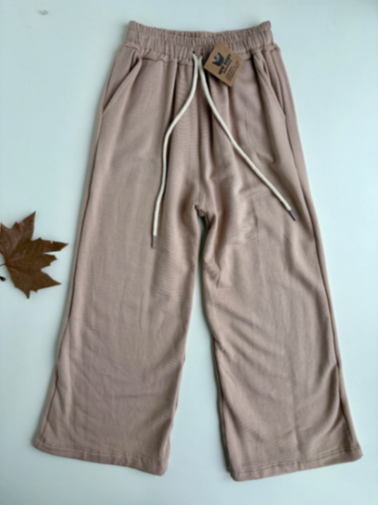 Palazzo algodon frisado beige