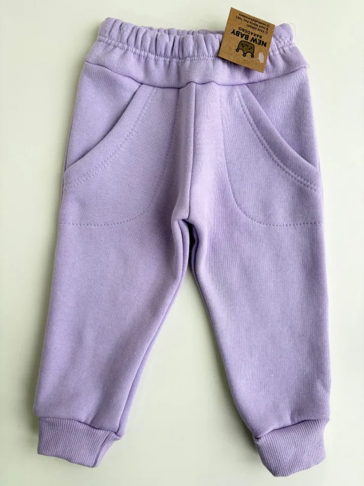 Pantalón de algodón. Lila