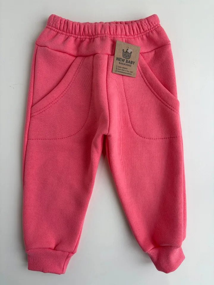 Pantalón de algodón. rosa
