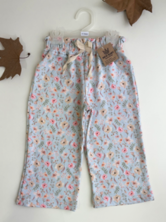 Pantalon palazzo floreado