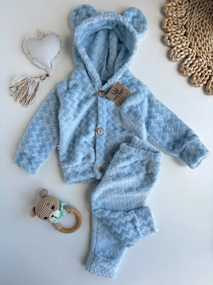 Conjunto peluche celeste