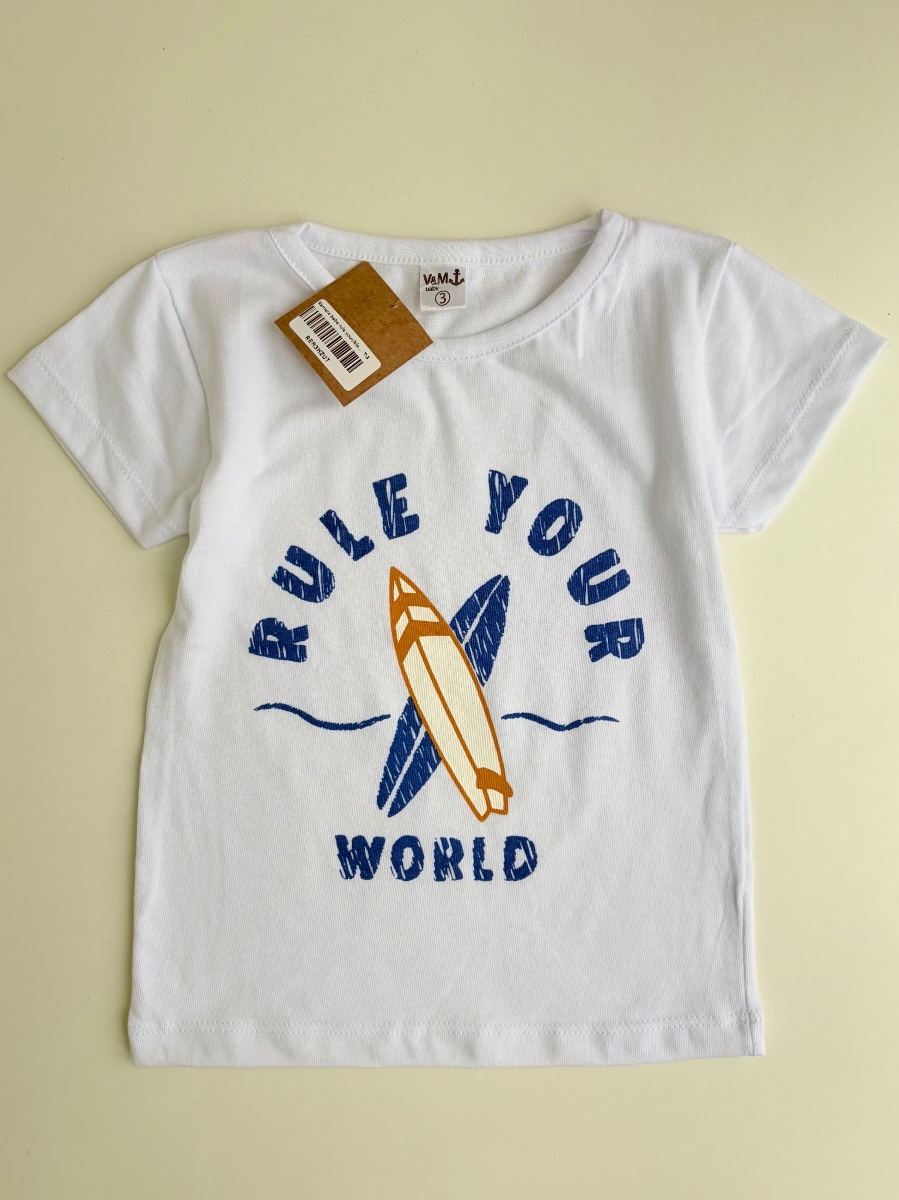Remera bebe rule your/blanca