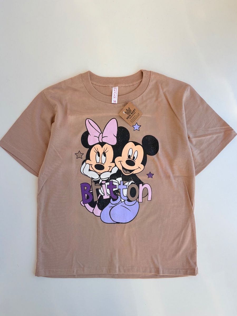 Remera beige mickey   