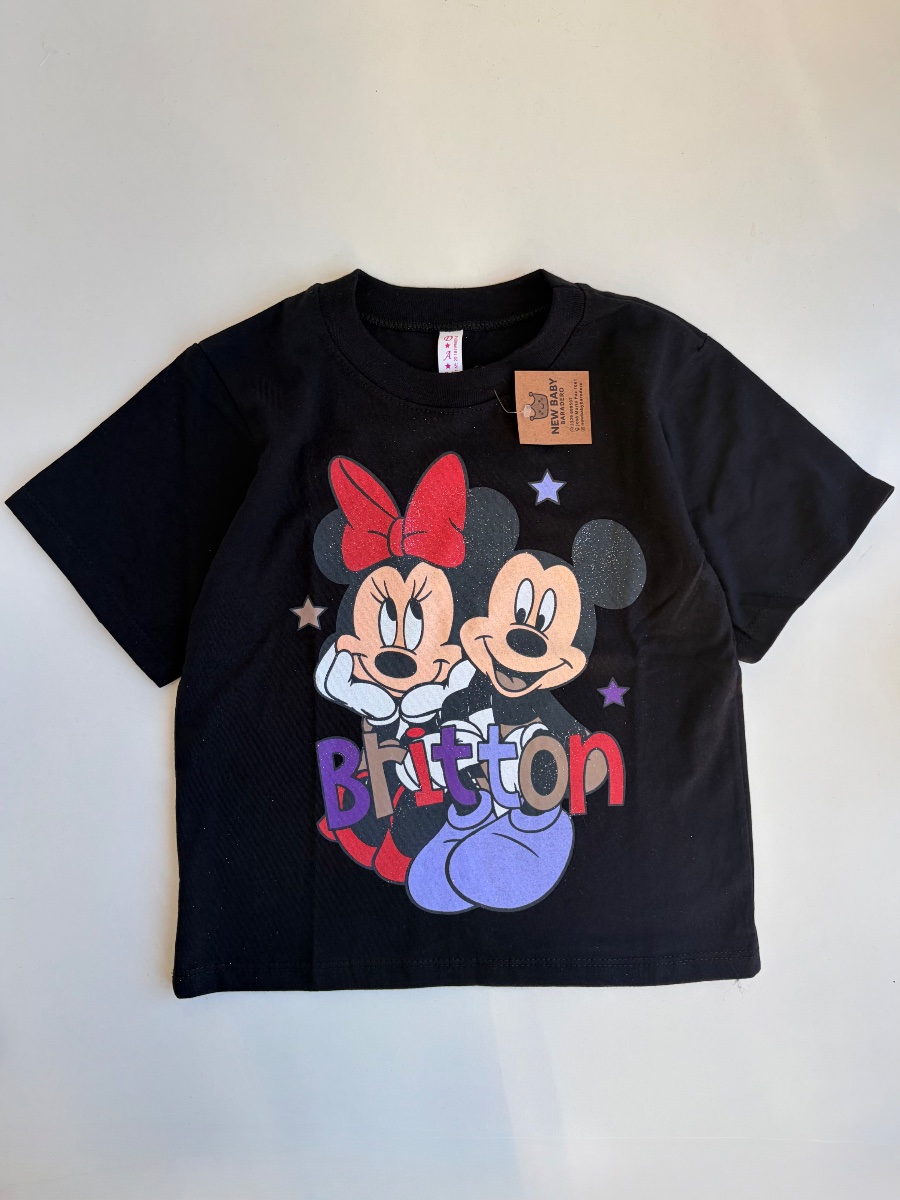 Remera negra mickey  