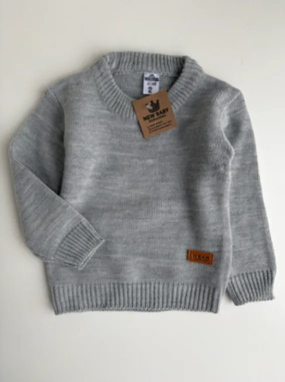 Sweter gris bebe